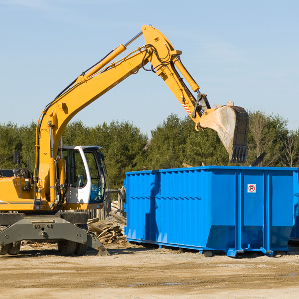 can i choose the location where the residential dumpster will be placed in Baldwin